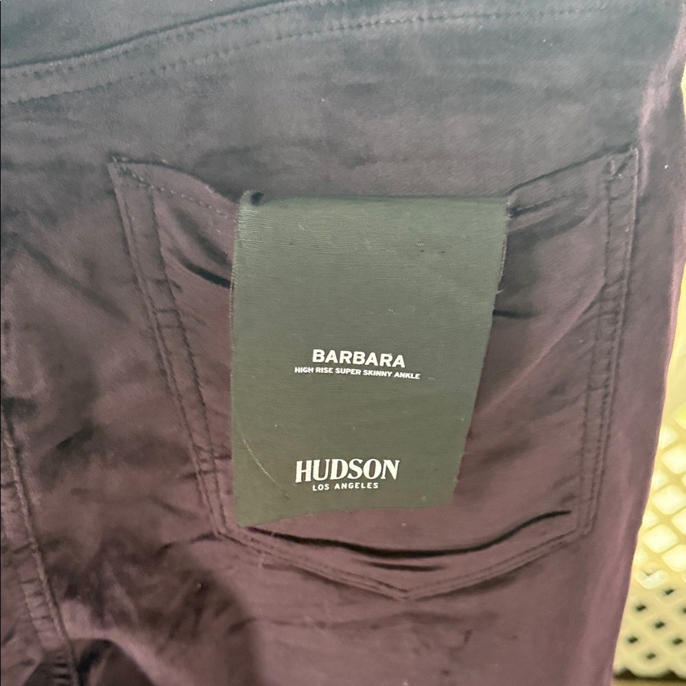 Hudson Jeans Dark Purple Corduroy Pants